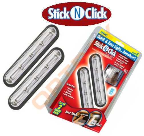 Светодиодный LED светильник Stick N Click набор 2 шт.